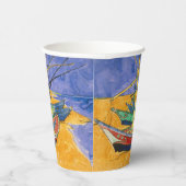 Vincent van Gogh - Vist Boats op het strand Papieren Bekers (Rechts)