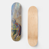 Vincent van Gogh - Vist Boats op het strand Persoonlijk Skateboard (Voorkant)