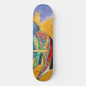 Vincent van Gogh - Vist Boats op het strand Persoonlijk Skateboard (Voorkant)