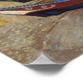 Vincent van Gogh - Vist Boats op het strand Poster (Hoek)