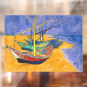 Vincent van Gogh - Vist Boats op het strand Raamsticker (Vel 2)