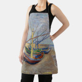 Vincent van Gogh - Vist Boats op het strand Schort (Insitu)