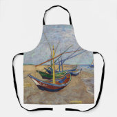 Vincent van Gogh - Vist Boats op het strand Schort (Voorkant)