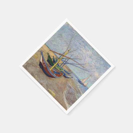 Vincent van Gogh - Vist Boats op het strand Servet (Hoek)