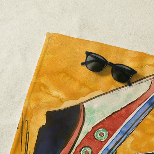 Vincent van Gogh - Vist Boats op het strand Strandlaken (In situ)