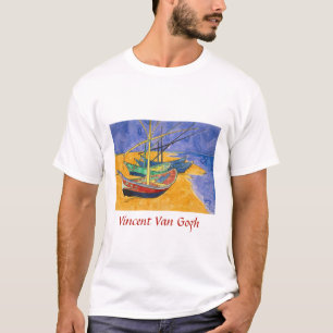 Vincent van Gogh - Vist Boats op het strand T-shirt