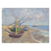 Vincent van Gogh - Vist Boats op het strand Tafelkleed (Voorkant (Horizontaal))