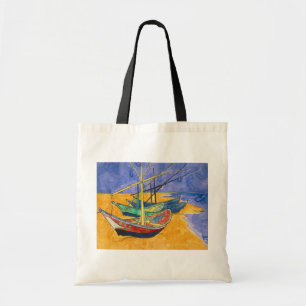 Vincent van Gogh - Vist Boats op het strand Tote Bag