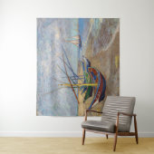 Vincent van Gogh - Vist Boats op het strand Wandkleed (In situ)