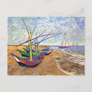 Vincent van Gogh Vist boten op het strand Briefkaart