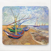 Vincent van Gogh Vist boten op het strand Muismat (Voorkant)