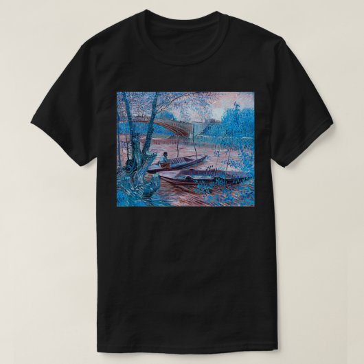 Vincent van Gogh Vist in het voorjaar de beroemde  T-shirt (Design voorkant)