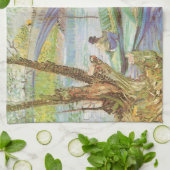 Vincent van Gogh Vist in het voorjaar, Pont de Cli Theedoek (Gevouwen)