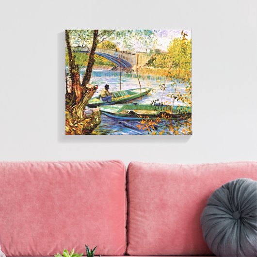 Vincent van Gogh Vist in Spring Fine Art Canvas Afdruk (Insitu (Woonkamer))