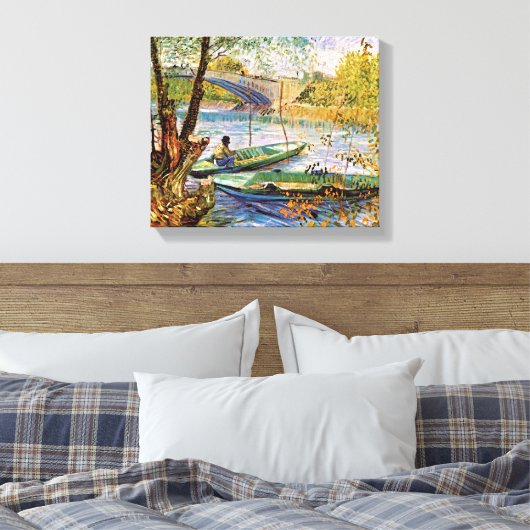 Vincent van Gogh Vist in Spring Fine Art Canvas Afdruk (Insitu (Slaapkamer))