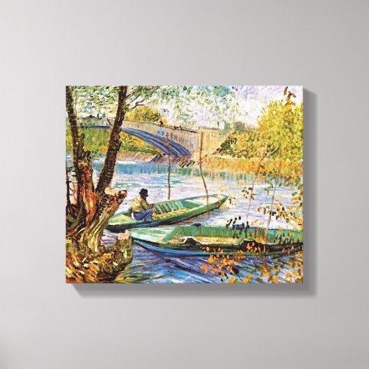 Vincent van Gogh Vist in Spring Fine Art Canvas Afdruk (Voorkant)