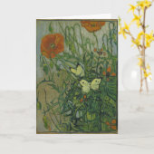 Vincent van Gogh - Vlinders en klaprozen Kaart (Gele Bloem)