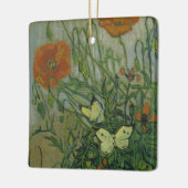 Vincent van Gogh - Vlinders en klaprozen Keramisch Ornament (Links)