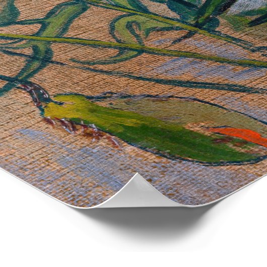 Vincent van Gogh - Vlinders en Klaprozen Poster (Hoek)