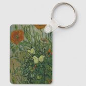 Vincent van Gogh - Vlinders en klaprozen Sleutelhanger (Achterkant)