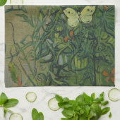 Vincent van Gogh - Vlinders en klaprozen Theedoek (Gevouwen)