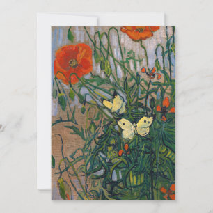 Vincent van Gogh - Vlinders en Papavers Kaart