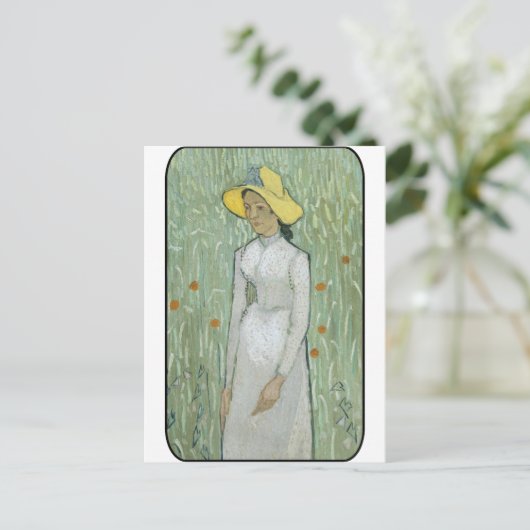 Vincent van Gogh - Vrouw in het veld Briefkaart (Staand voorkant)