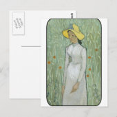 Vincent van Gogh - Vrouw in het veld Briefkaart (Voorkant / Achterkant)