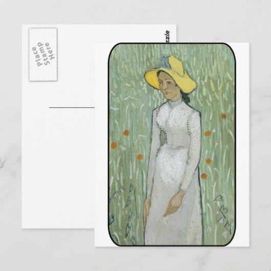 Vincent van Gogh - Vrouw in het veld Briefkaart (Voorkant / Achterkant)