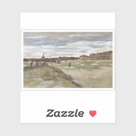 Vincent van Gogh - Vrouw uit Scheveningen Sticker (Vel)