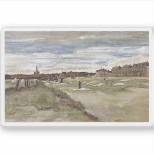 Vincent van Gogh - Vrouw uit Scheveningen Sticker (Voorkant)