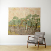 Vincent van Gogh - Vrouwen die olijven plukken Wandkleed (In Situ (horizontaal))