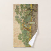 Vincent van Gogh - Vrouwen die Olijven schoppen Bad Handdoek (Handdoek)