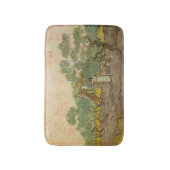 Vincent van Gogh - Vrouwen die Olijven schoppen Badmat (Voorkant Verticaal)