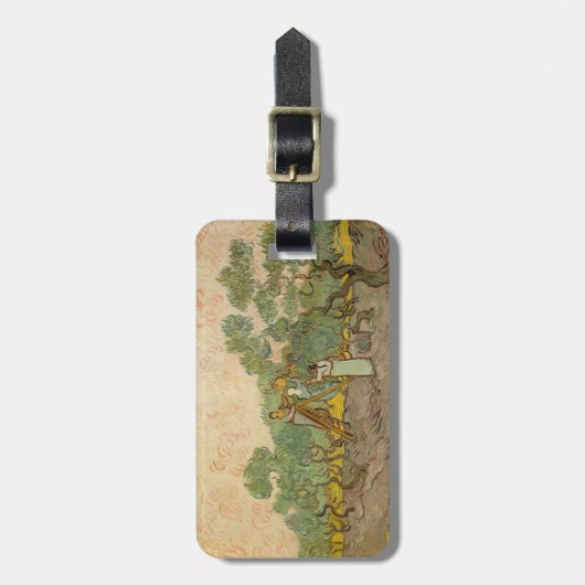 Vincent van Gogh - Vrouwen die Olijven schoppen Bagagelabel (Voorkant verticaal)