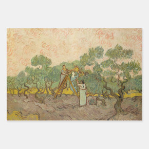 Vincent van Gogh - Vrouwen die Olijven schoppen Inpakpapier Vel