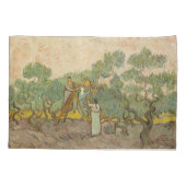 Vincent van Gogh - Vrouwen die Olijven schoppen Kussensloop (Achterkant)