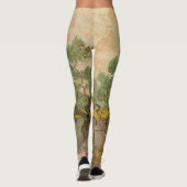 Vincent van Gogh - Vrouwen die Olijven schoppen Leggings (Achterkant)