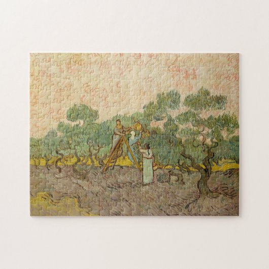 Vincent van Gogh - Vrouwen die Olijven schoppen Legpuzzel (Horizontaal)