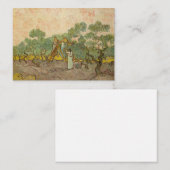 Vincent van Gogh - Vrouwen die Olijven schoppen Notitiekaartje (Voorkant / Achterkant)