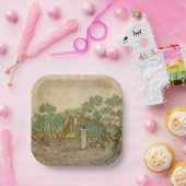 Vincent van Gogh - Vrouwen die Olijven schoppen Papieren Bordje (Feest)