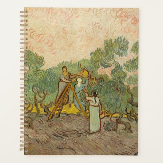 Vincent van Gogh - Vrouwen die Olijven schoppen Planner (Voorkant)