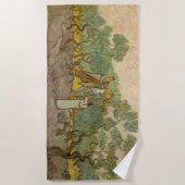 Vincent van Gogh - Vrouwen die Olijven schoppen Strandlaken (Voorkant)