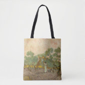 Vincent van Gogh - Vrouwen die Olijven schoppen Tote Bag (Voorkant)