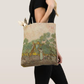 Vincent van Gogh - Vrouwen die Olijven schoppen Tote Bag (Dichtbij)