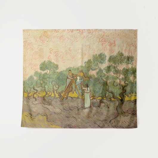 Vincent van Gogh - Vrouwen die Olijven schoppen Wandkleed (Voorkant (horizontaal))