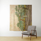 Vincent van Gogh - Vrouwen die Olijven schoppen Wandkleed (In situ)