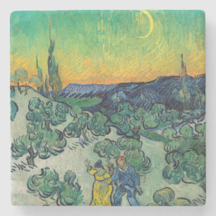 Vincent van Gogh - Wandel bij schemering Stenen Onderzetter