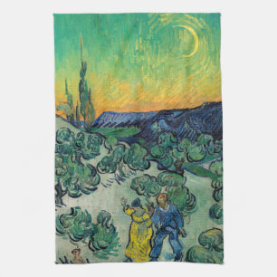 Vincent van Gogh - Wandel bij schemering Theedoek