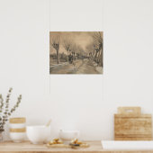 Vincent van Gogh - Weg in Etten Poster (Keuken)